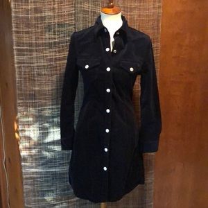 Dark blue corduroy Alexa Chung for AG dress